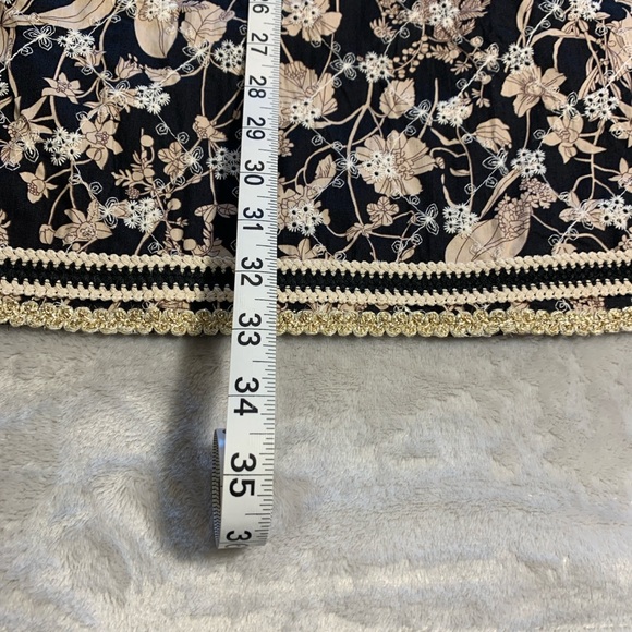 Floral Black and Cream Women's Dress - Picture 9 of 13